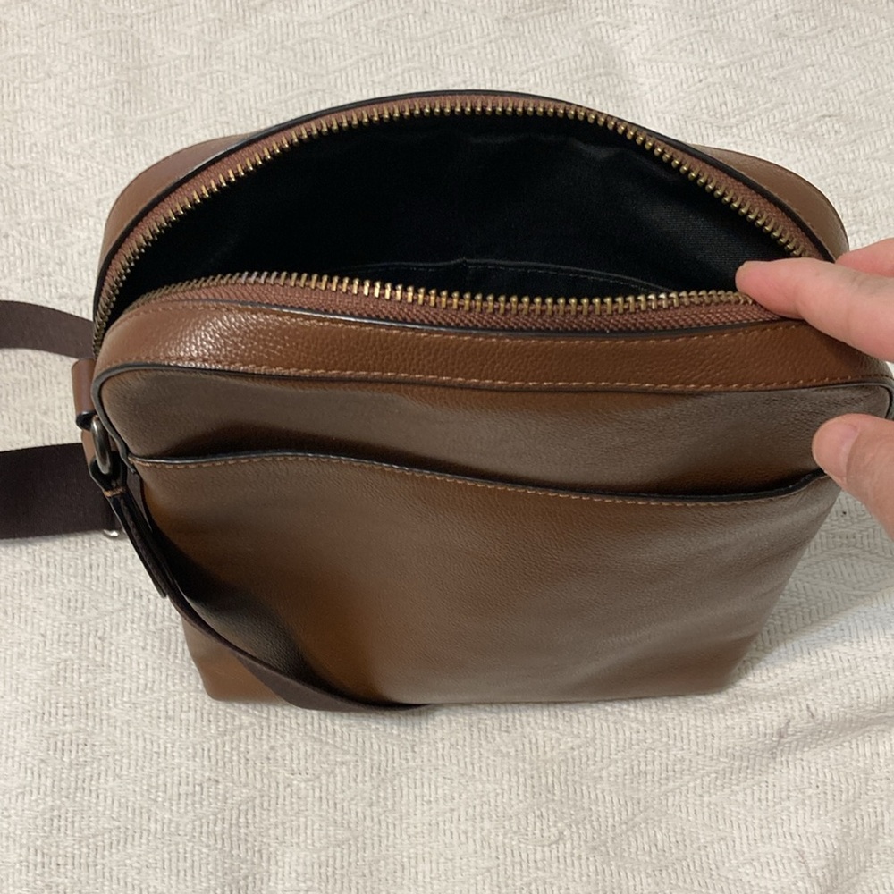 Coach Brown Leather Messenger Bag Timeless Design - Picture 7 of 8